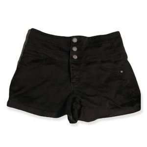 Super cute black high wasted shorts size 5